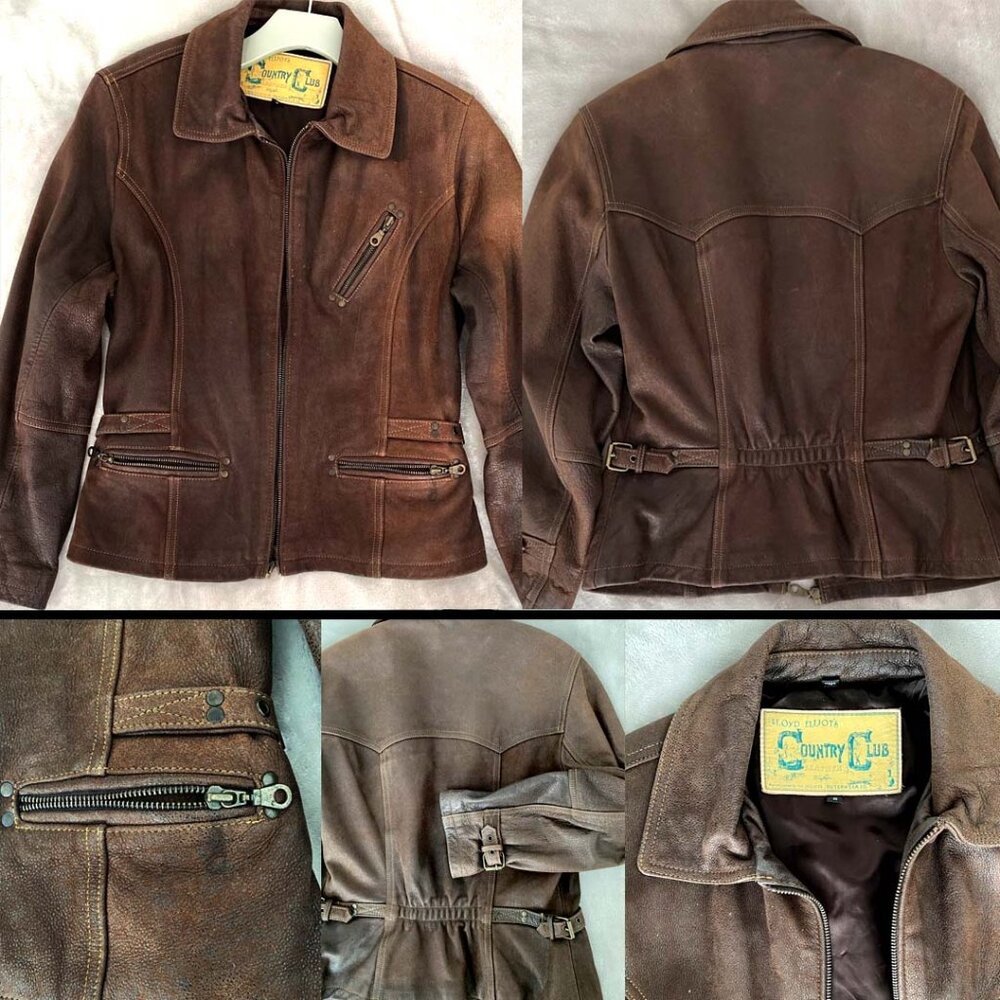 Lloyd Elliots Country Club Womens Country Club Leather Jacket